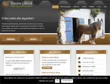 Tablet Screenshot of passion-cheval.net